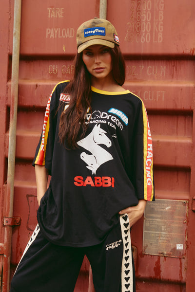 Very oversized don’t quit your day dream tee- black