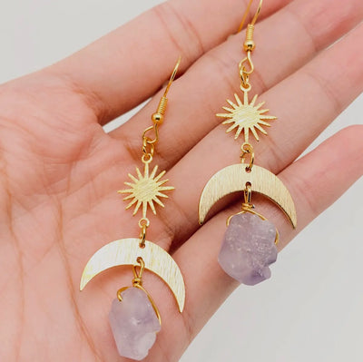 Purple haze, amethyst earrings