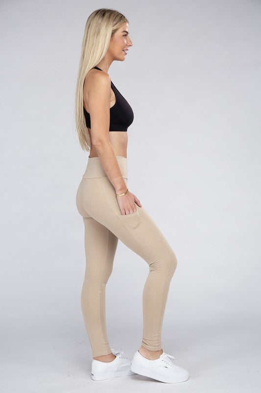 Active Leggings Featuring Concealed Pockets