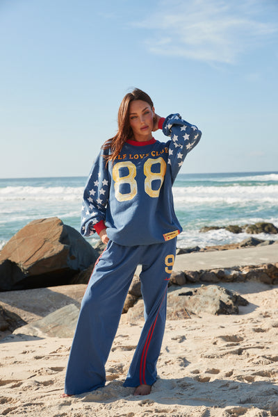 The you cute long sleeve tee - blue