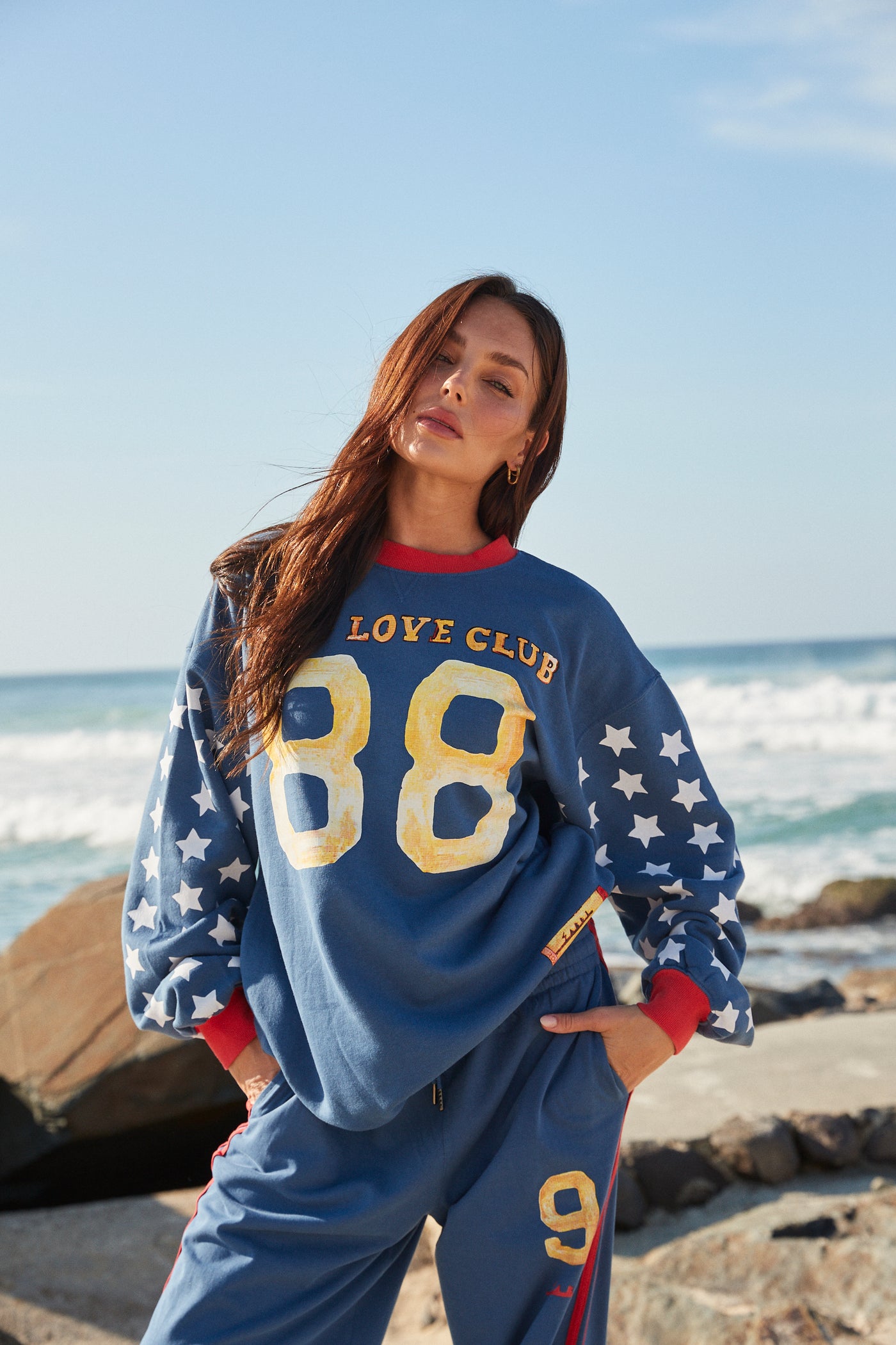 The you cute long sleeve tee - blue