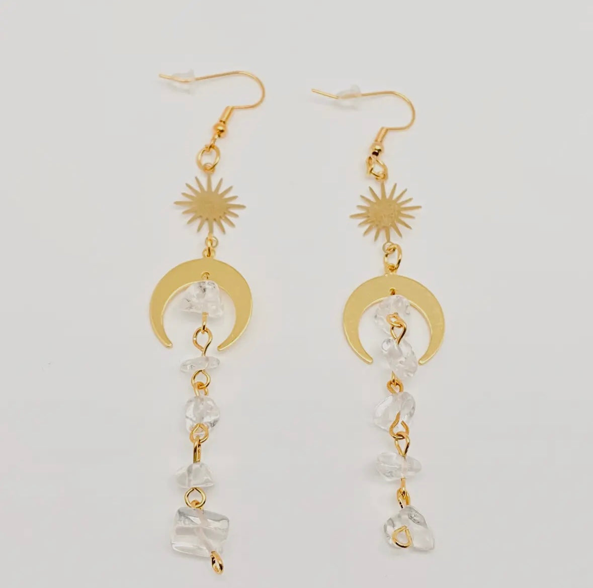 All that glitters quartz Earrings ￼