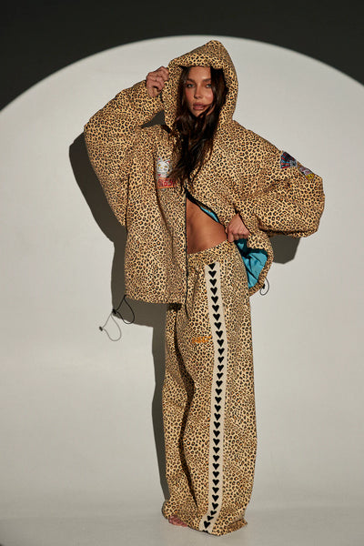 Raving hearts pants - Drill Leopard