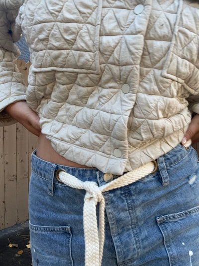 Vanilla Latte Quilted Jacket