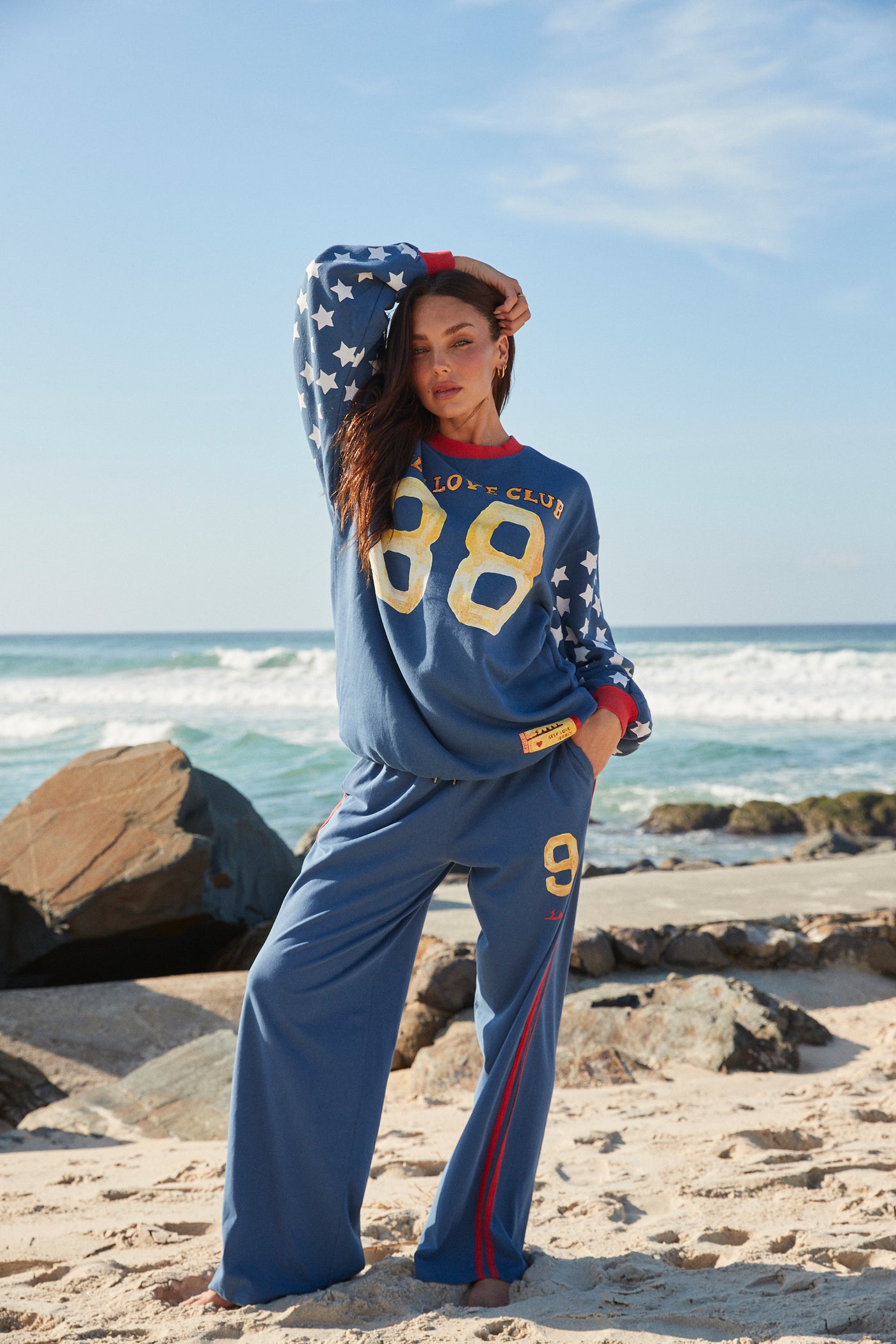 The you cute long sleeve tee - blue