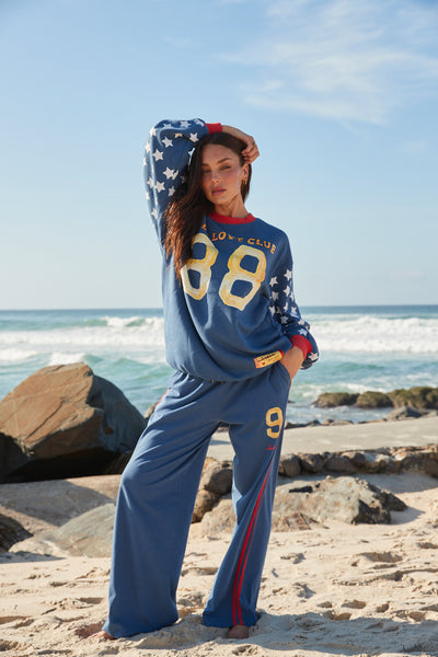 The you cute long sleeve tee - blue