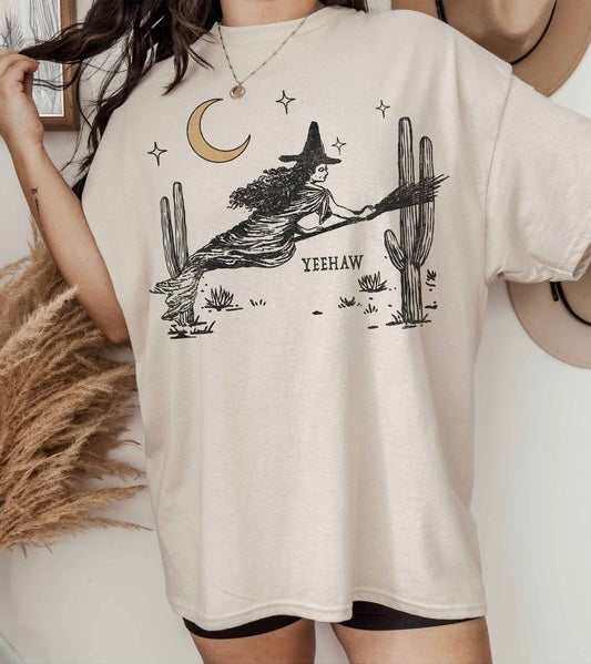 Yeehaw Witch Oversized Tee