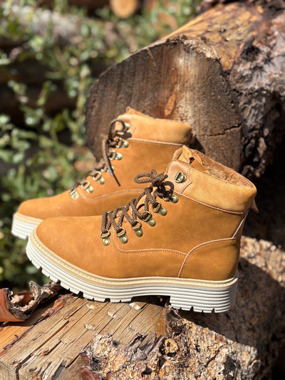Boskoff Lace-Up Chunky Warm Ankle Boots