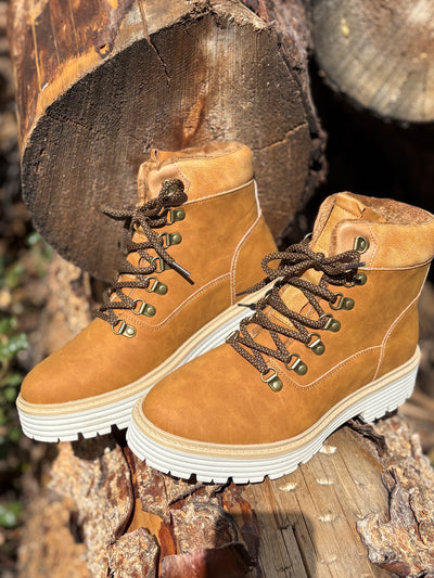 Boskoff Lace-Up Chunky Warm Ankle Boots