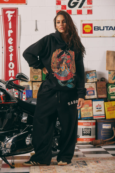 The Big Brenda Energy Hoodie - Black