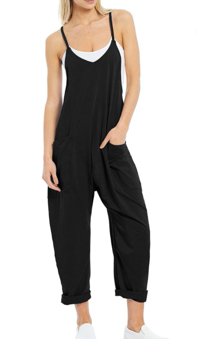 Nice Shot Jumpsuit in Black