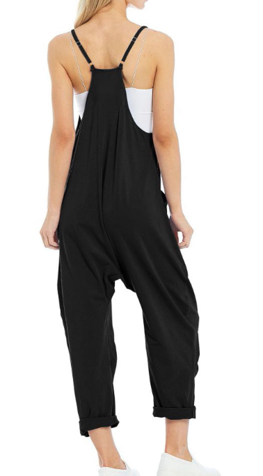 Nice Shot Jumpsuit in Black