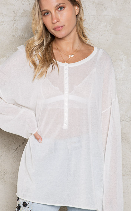 Charlotte Layering Top in White