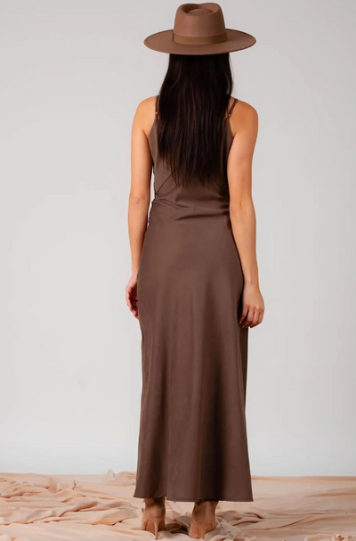 Jen Slip Dress in Desert Sand