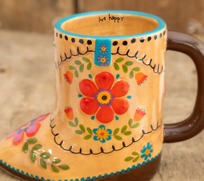 Folk Art Coffee Mug - Betty the Boot
