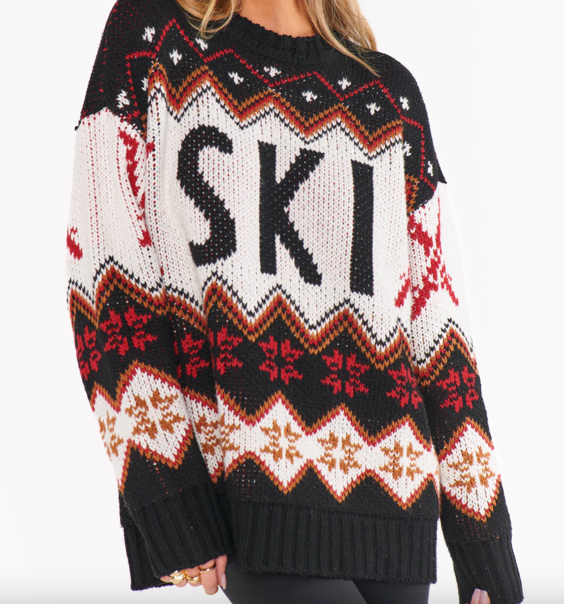 Ski in Sweater