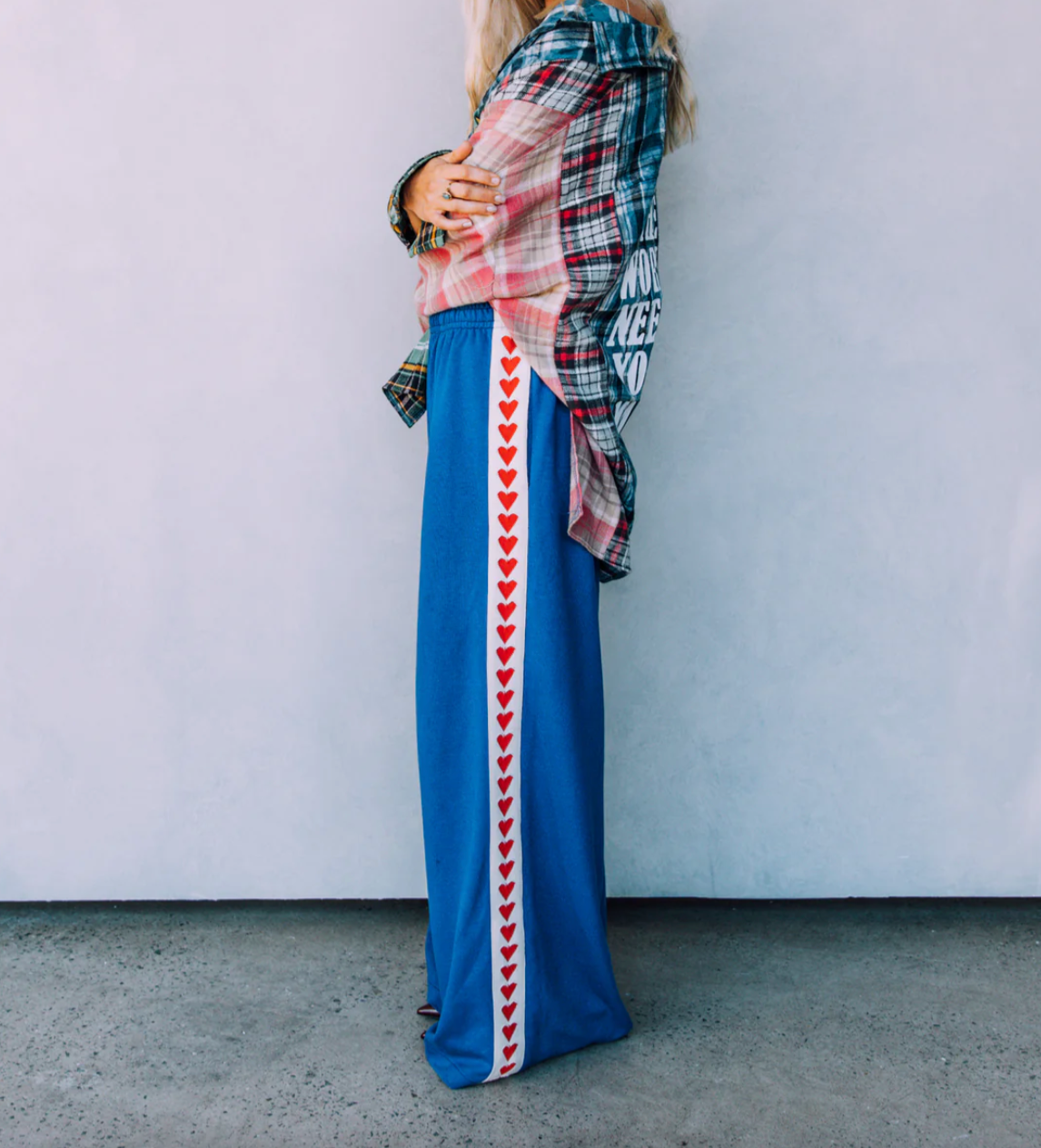Raving Hearts Pant in Blue