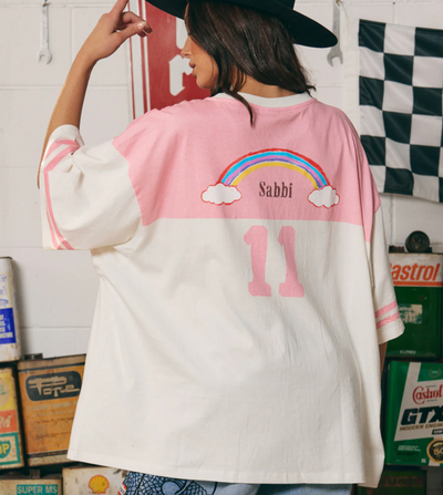 The Boyfriend Fit Pony Club Tee - Pink