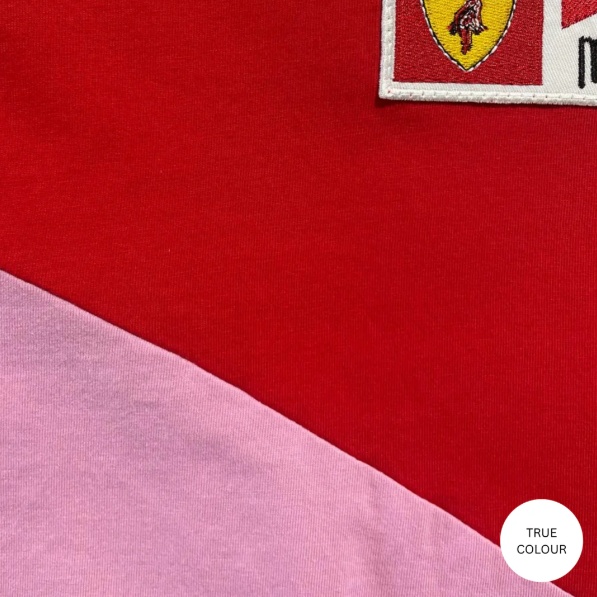 The Very Oversized Mermaid Racing Tee - Pink & Red