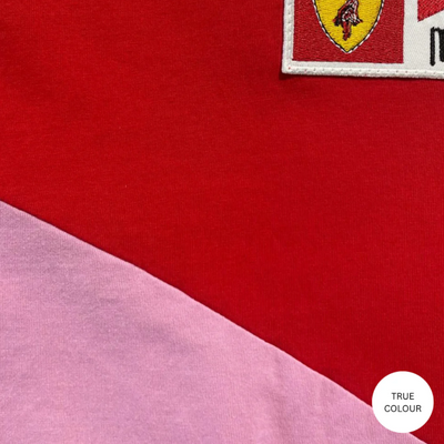 The Very Oversized Mermaid Racing Tee - Pink & Red