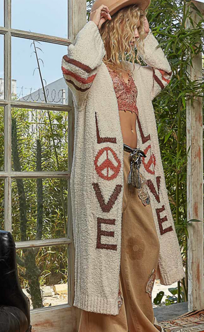 Peace Love Cardi