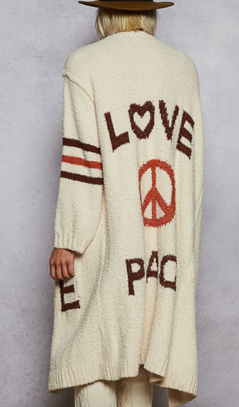 Peace Love Cardi