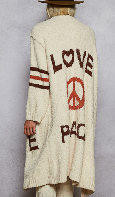 Peace Love Cardi