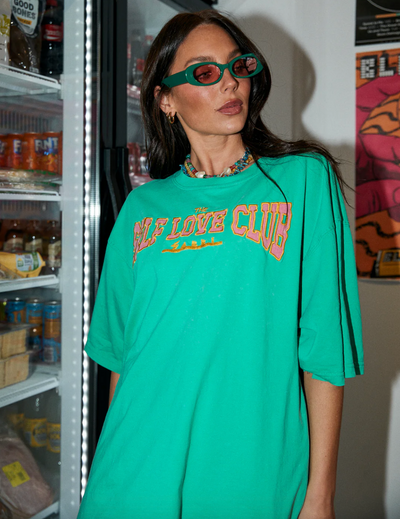 The Very Oversized Self Love Club Tee - Green