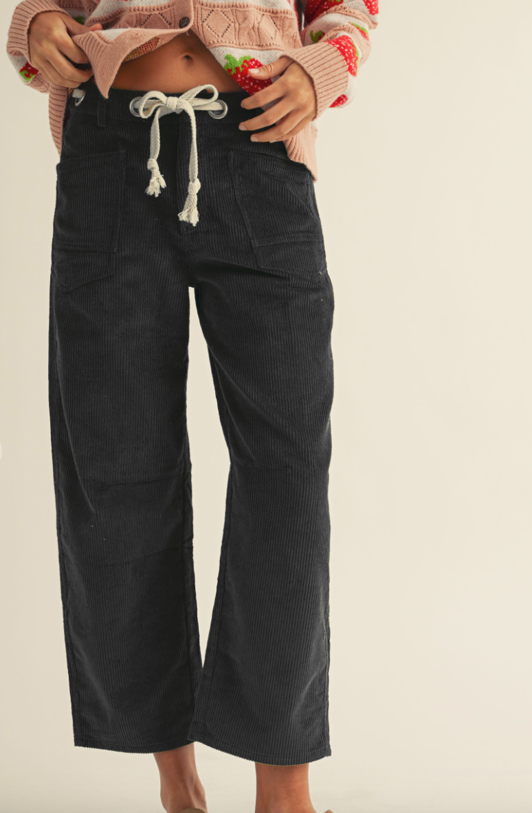 Corduroy Barrel Pants