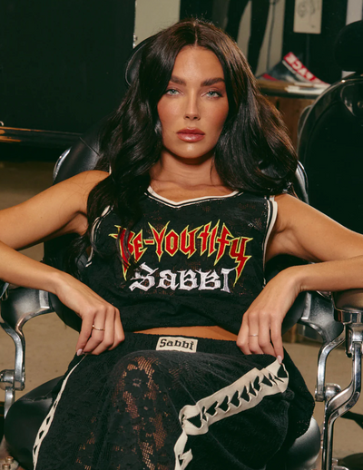 The Be Youtiful Lace Singlet - Black