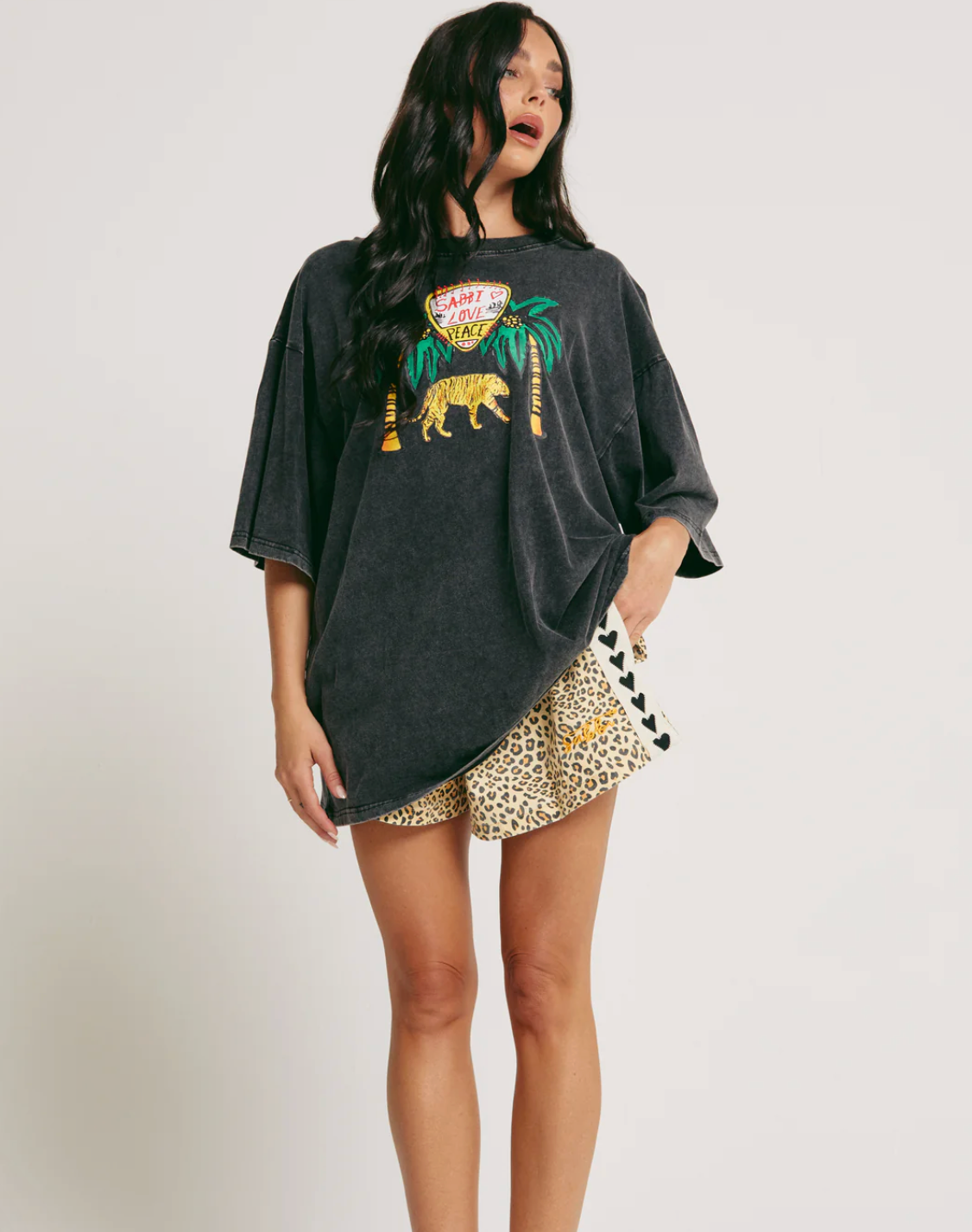 Elephant Safari Tee - Black
