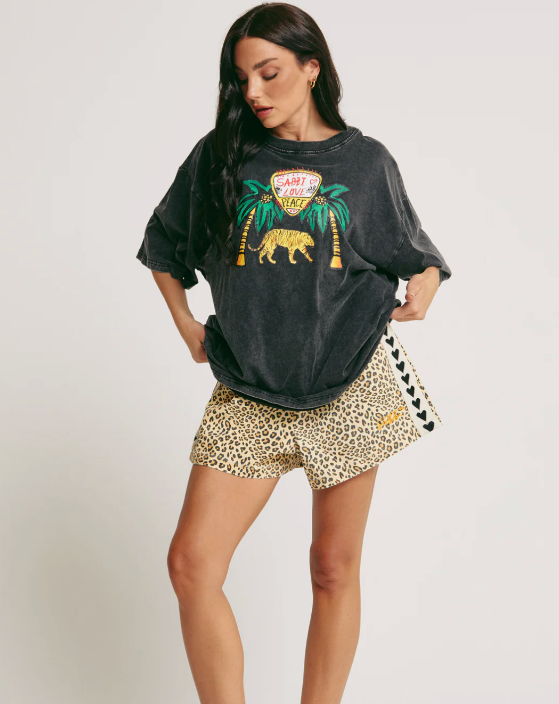 Elephant Safari Tee - Black