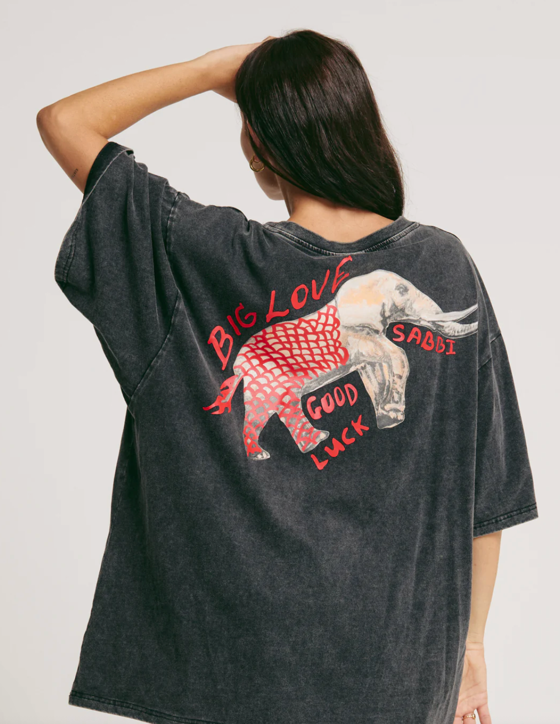Elephant Safari Tee - Black