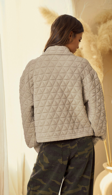 Vanilla Latte Quilted Jacket