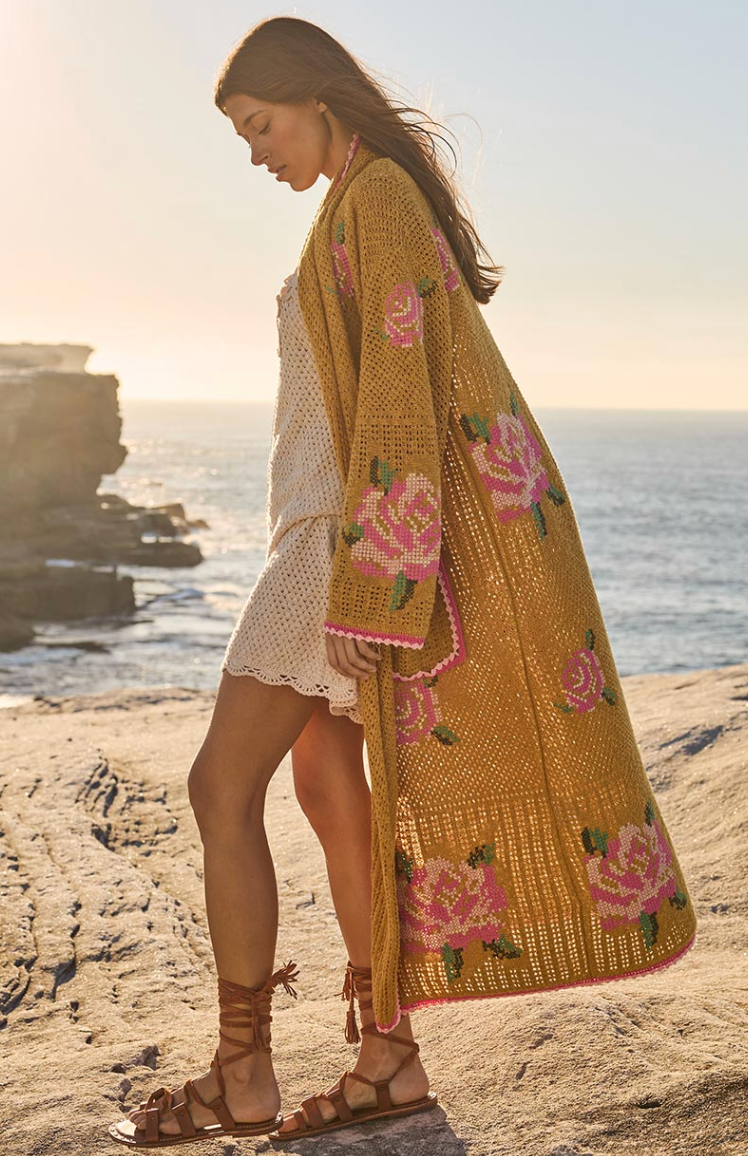 Coastal Granny Maxi Cardigan