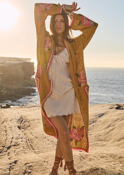 Coastal Granny Maxi Cardigan