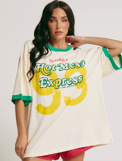 The Very Oversized Tee Hot Mess Express Tee - Marshmellow