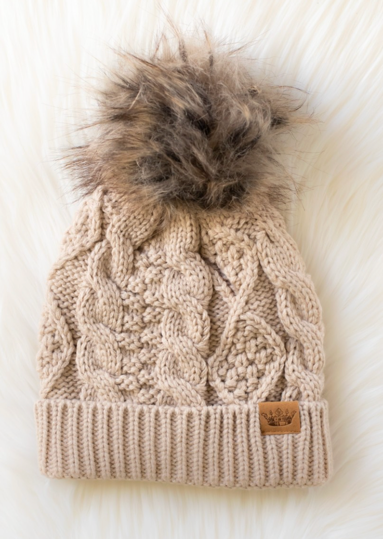 Gingerbread Fleece Lined Beanie
