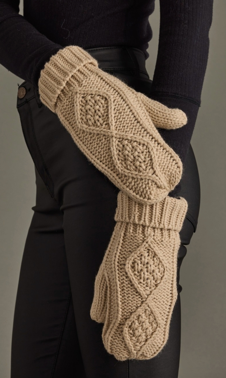 Gingerbread Fleeced Lined Mittens