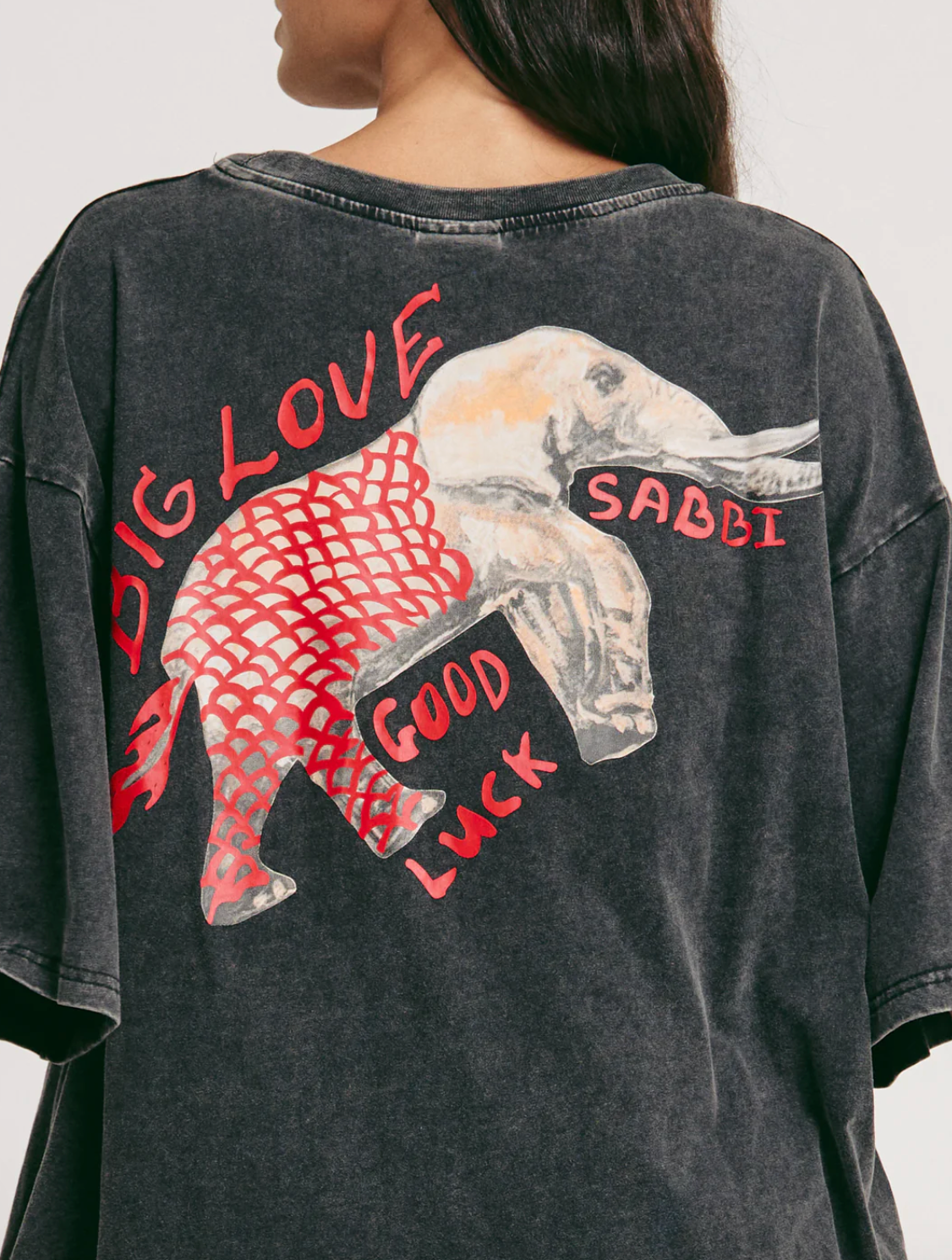 Elephant Safari Tee - Black