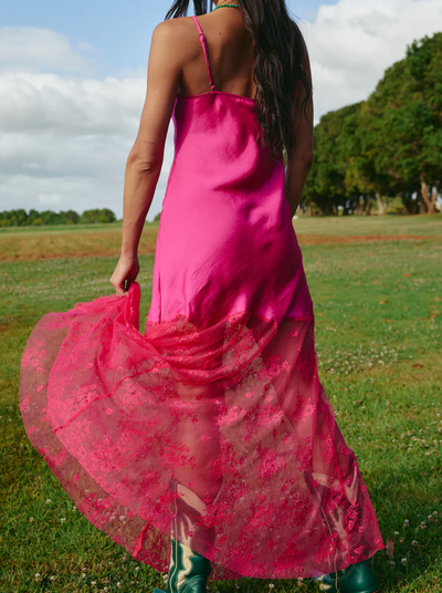 The Lace Maxi - Pink