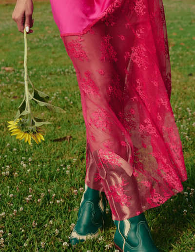 The Lace Maxi - Pink