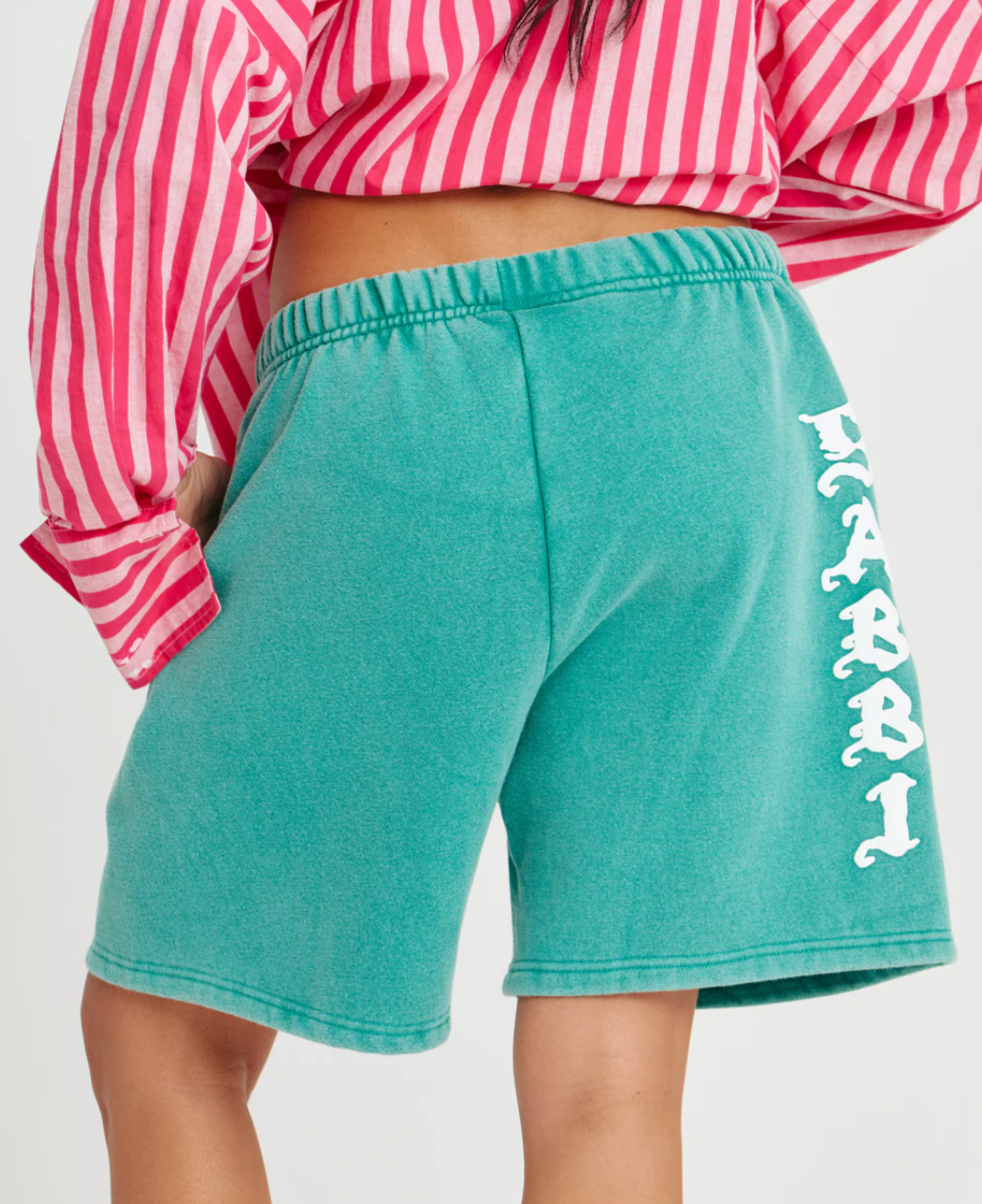 The Happy Hibiscus Shorts - Green