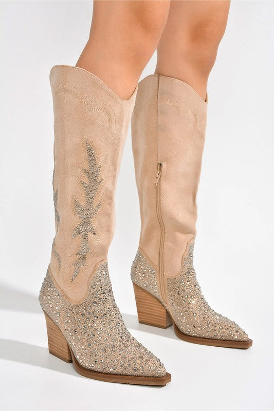 ANNISTONE RHINESTONE, WESTERN BOOT