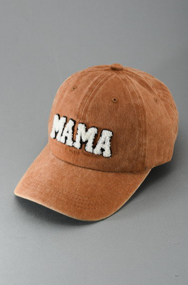 Mama hat in washed rust